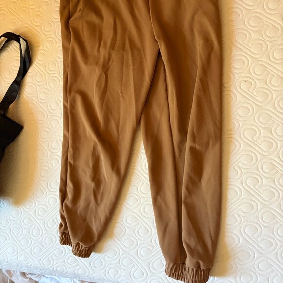 L Textured elastic pants - Picture 1 of 4